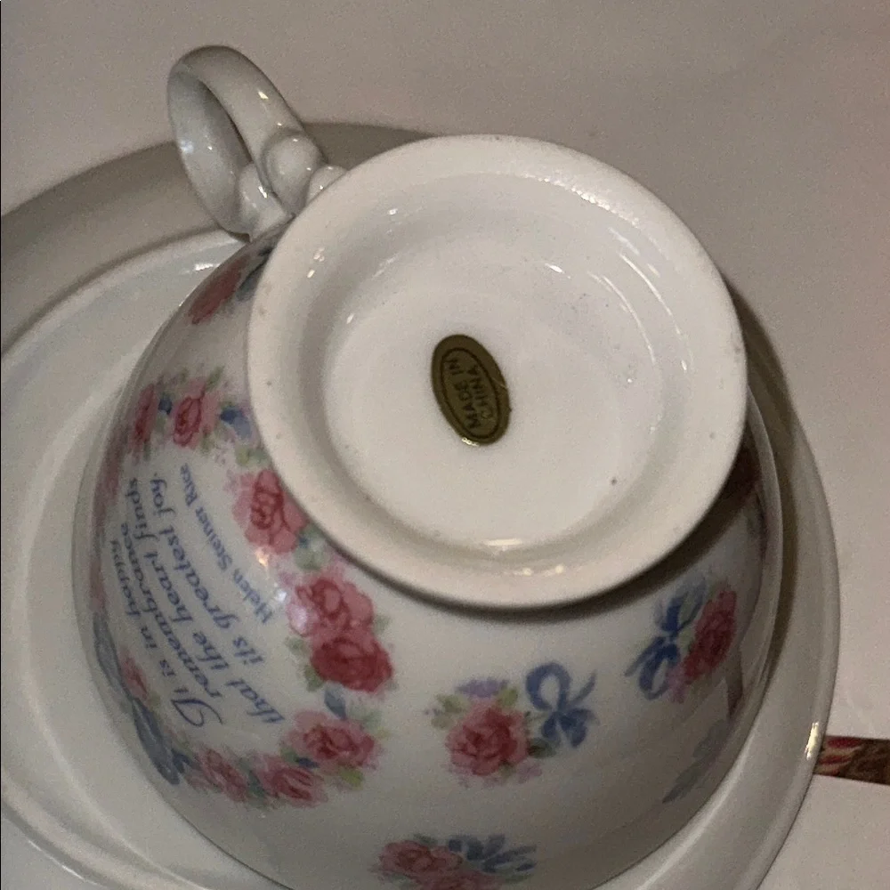 Helen Steiner Rice Tradition of Inspiration floral Tea Cup & Saucer